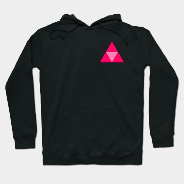 Magenta triangles Hoodie by simonebonato99@gmail.com